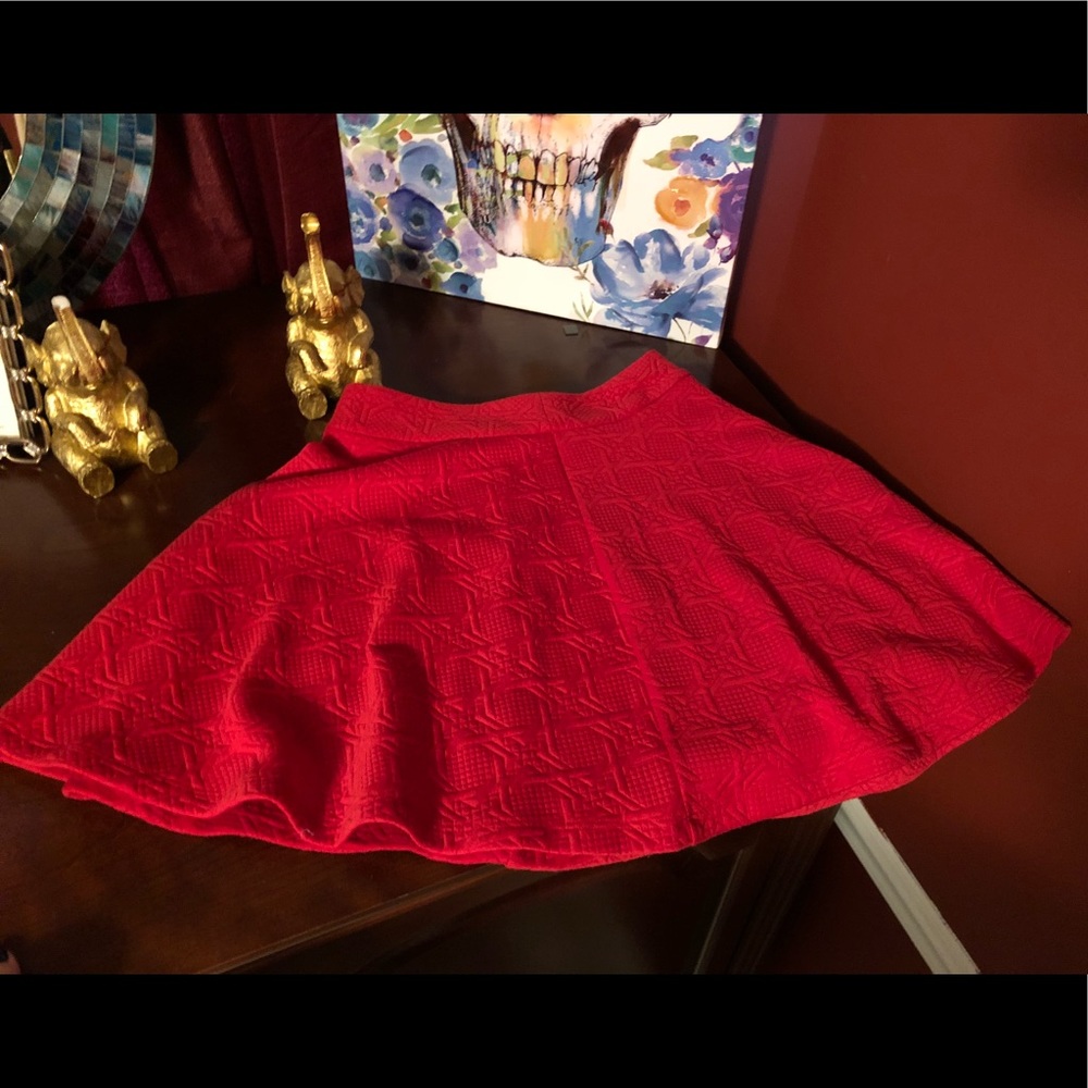 Very cute red skirt!